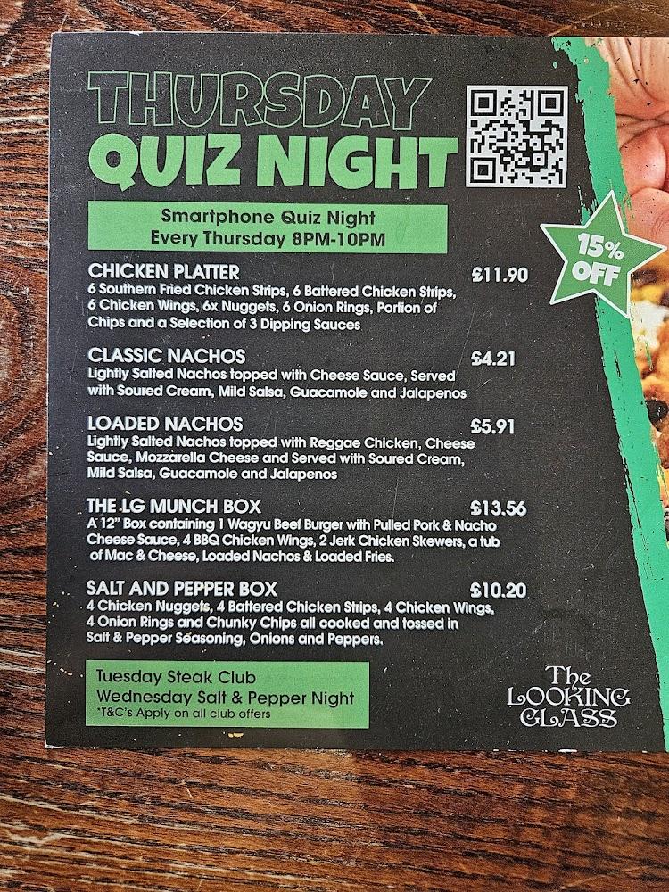 The Looking Glass Menu - 1