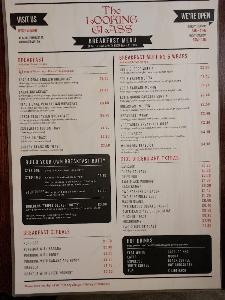 The Looking Glass Menu - 4
